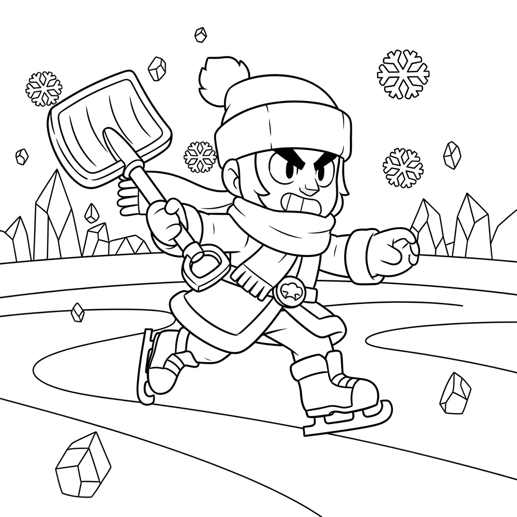 Coloriage Brawl Stars Gale à Imprimer