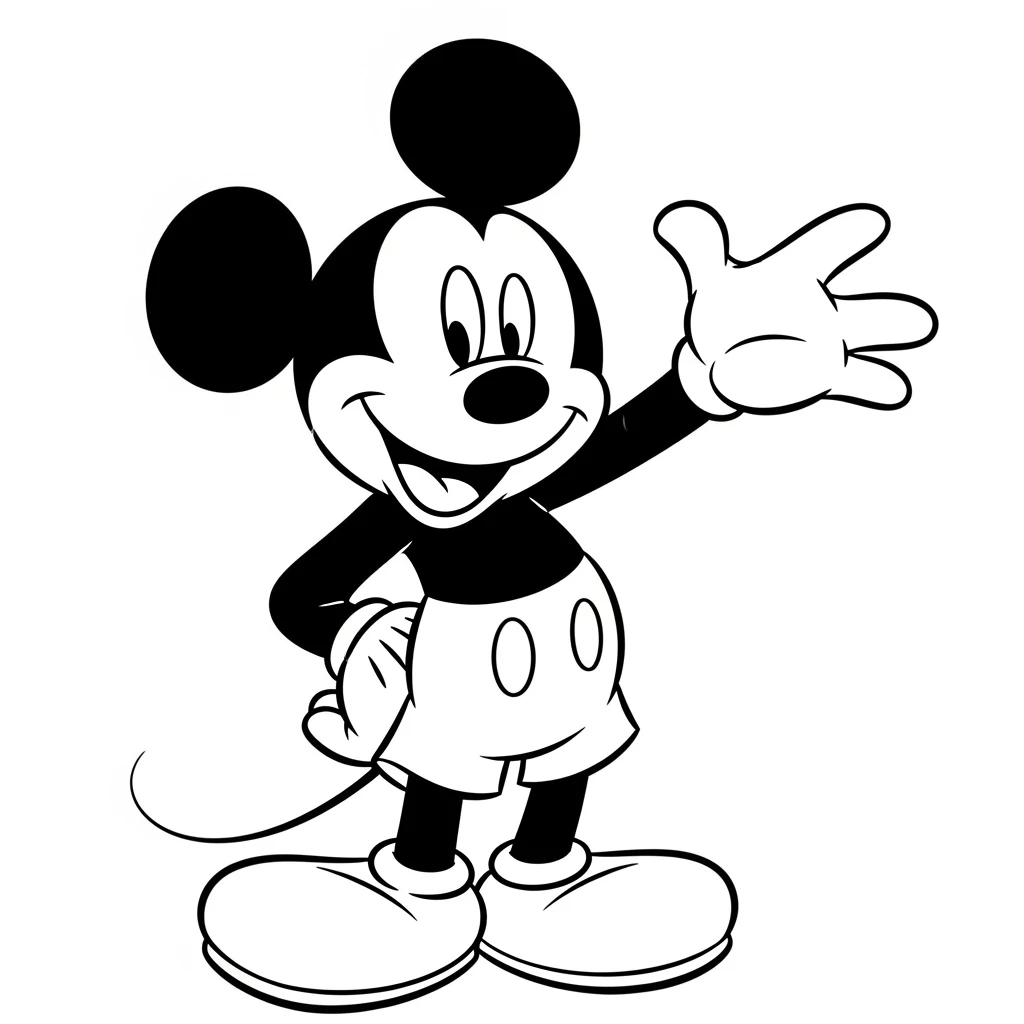 Coloriage Disney Mickey à Imprimer