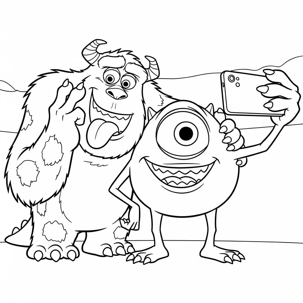 Coloriage Disney Monstres et Cie à Imprimer