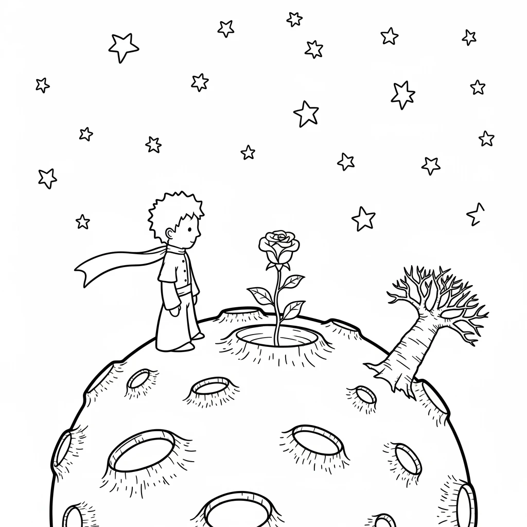 Coloriage Disney Petit Prince à Imprimer