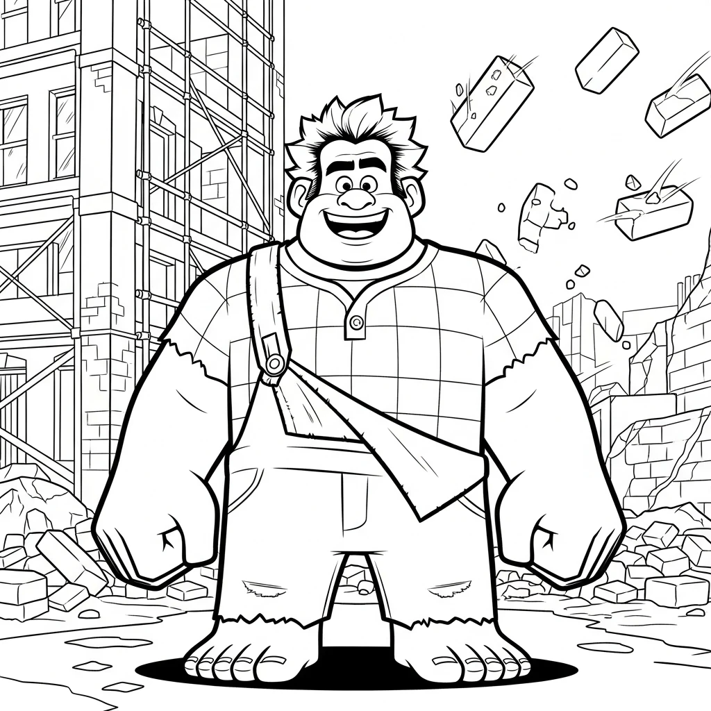 Coloriage Disney Ralph à Imprimer