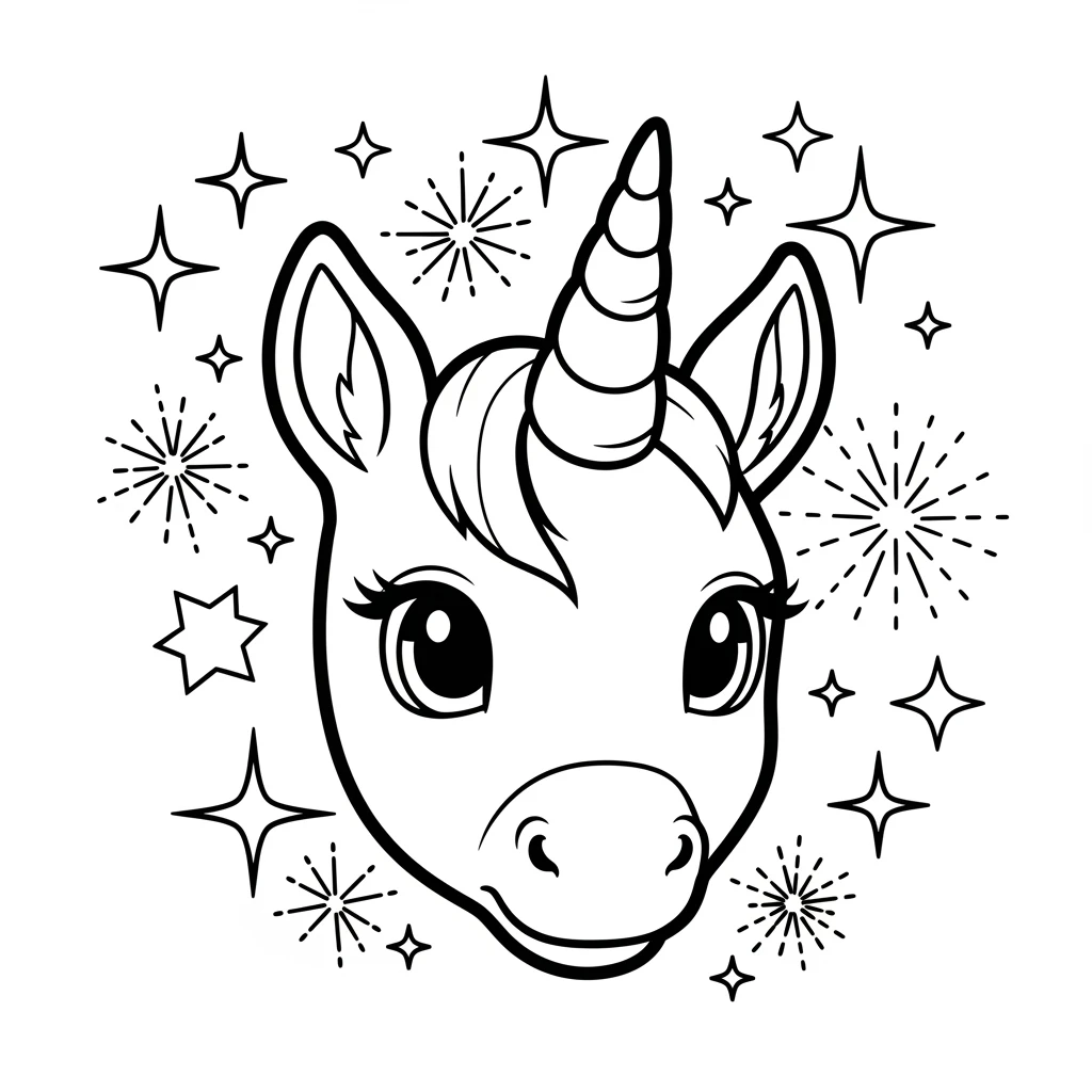 Coloriage Licorne Bébé à Imprimer