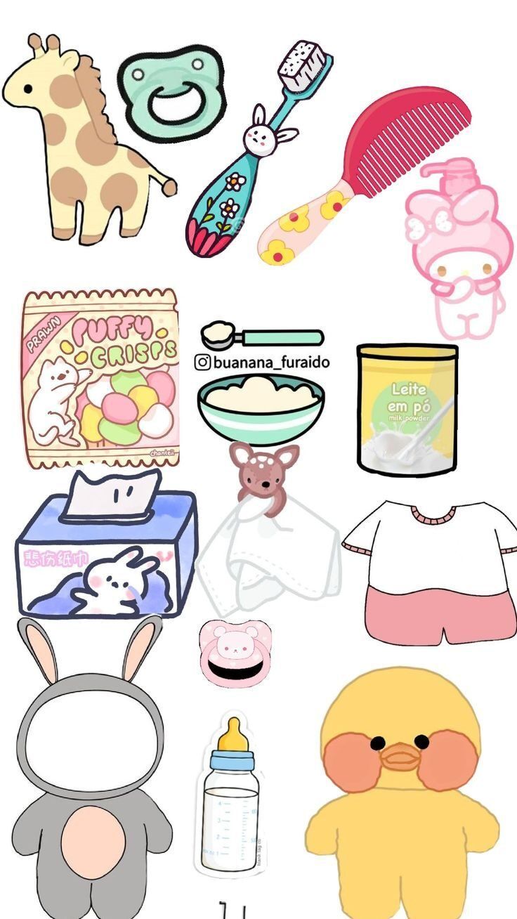 Bebê de Papel para imprimir com ilustrações fofas
