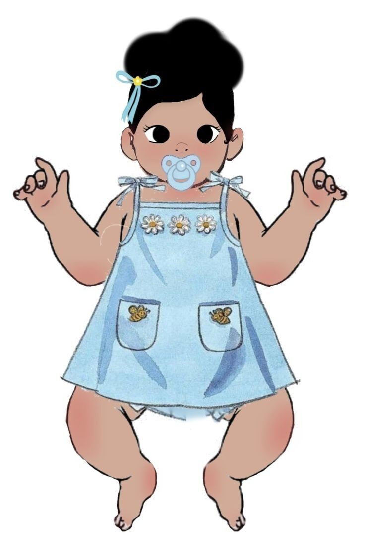 Bebê Reborn de Papel para imprimir com vestido azul