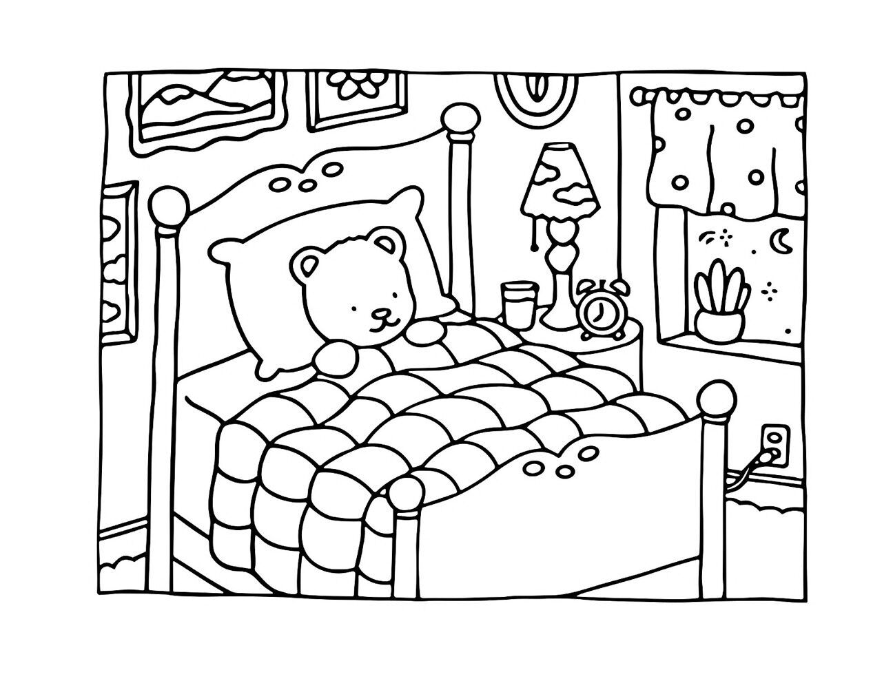 Bobbie Goods para imprimir urso de pelúcia no quarto