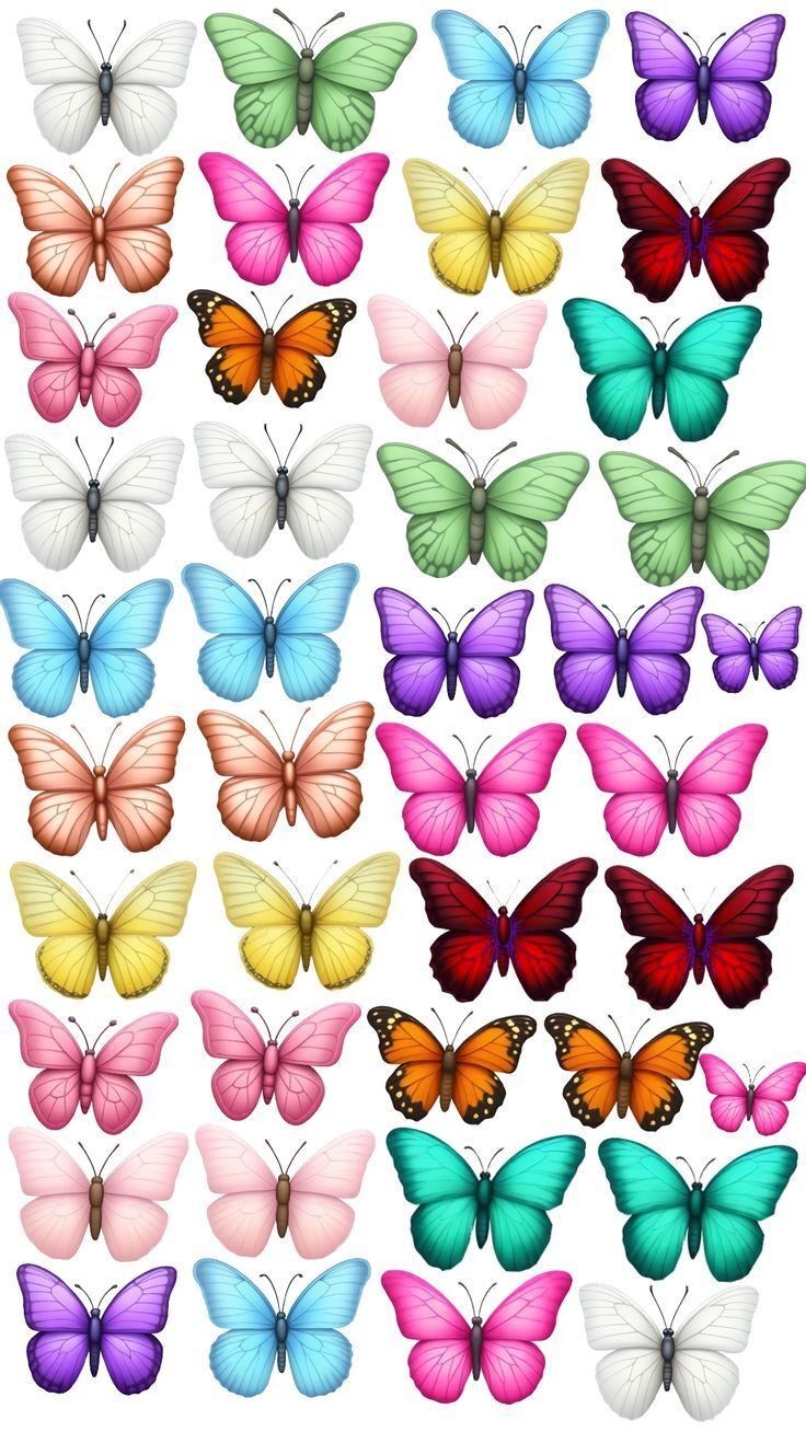 Coleção de Borboletas Coloridas para Imprimir e Decorar