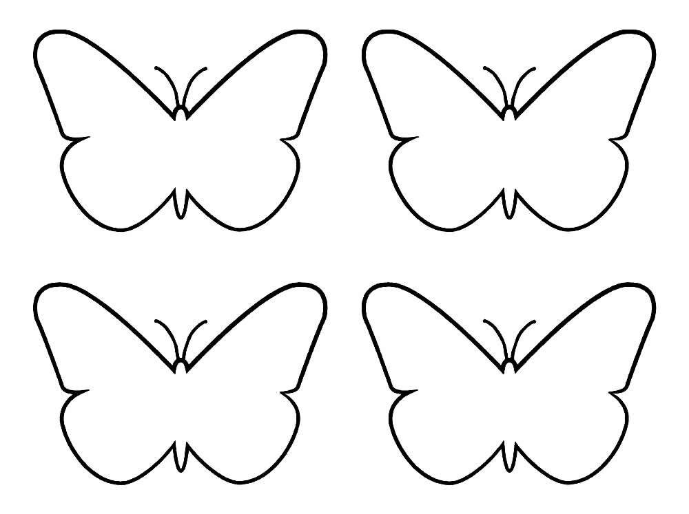 Desenhos de Borboletas Negras para Colorir e Imprimir