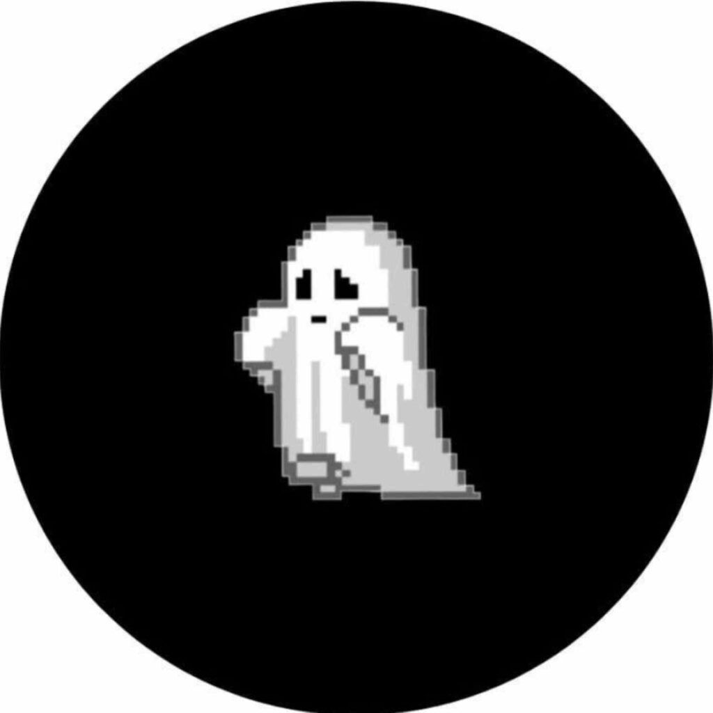 Fantasma Branco para Foto de Perfil Instagram