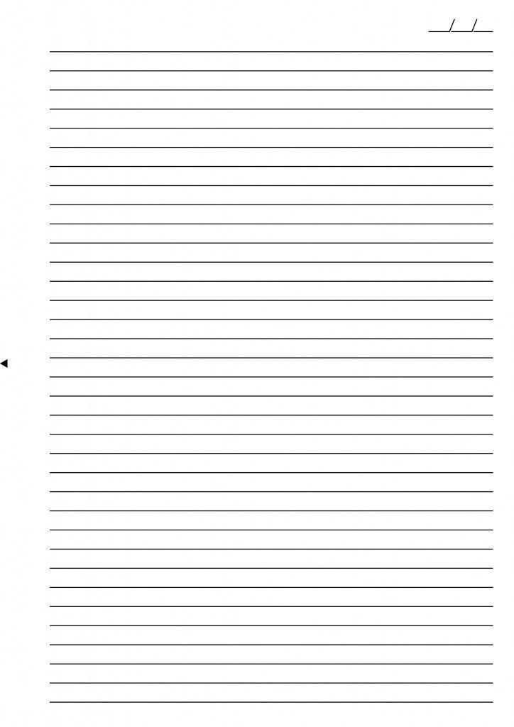 Folha A4 com Linhas para imprimir - Ideal para anotações