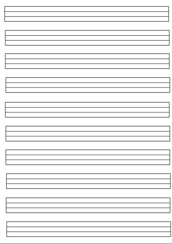 Folha com Linhas para Imprimir em A4 para Escritura
