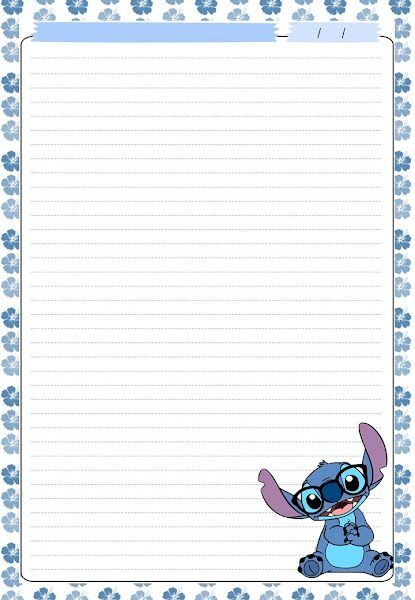 Folhas de Caderno Personalizadas para Impressão com Padrões de Flores