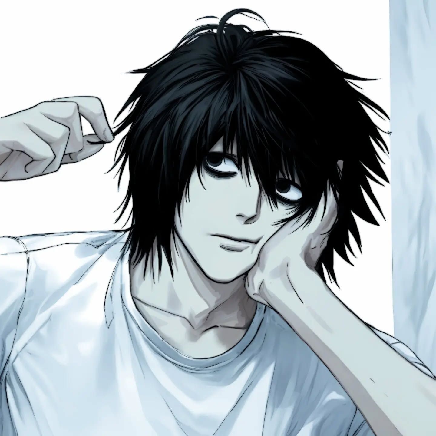 Foto de Anime com Cabelo Preto para Perfil