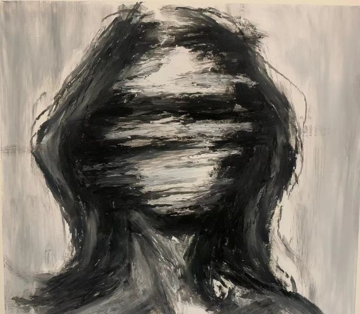Foto Triste para Perfil Abstrata e Oculta