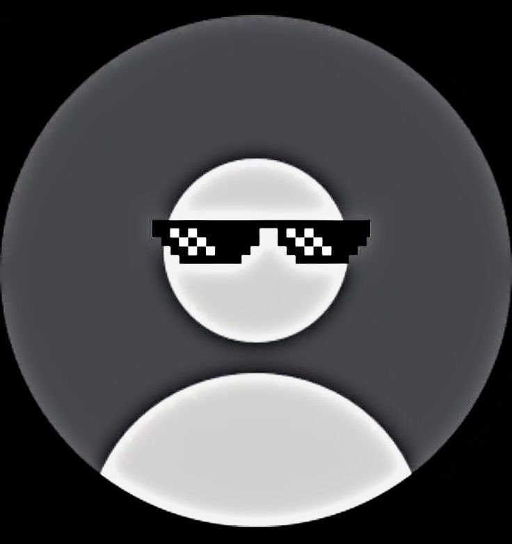 Ícone de Perfil com Óculos Pixelados para Instagram
