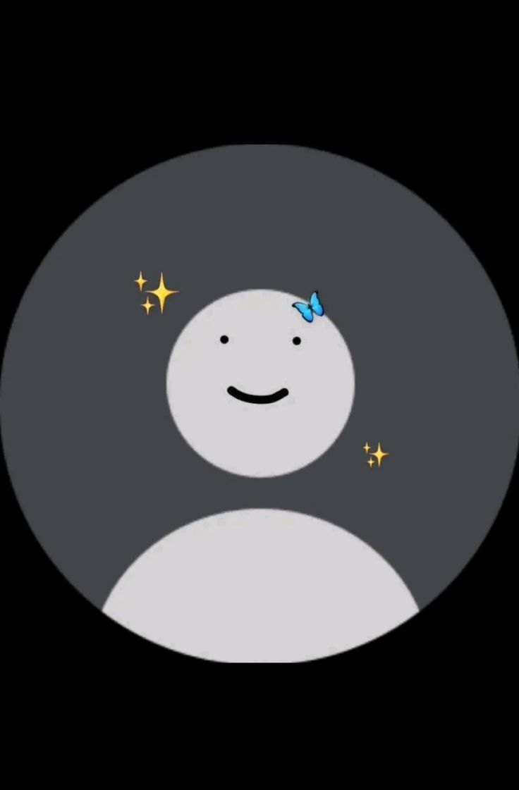 Ícone de Perfil Feminino Sorridente com Laço Azul