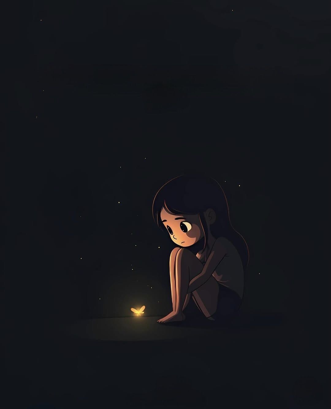 Ilustração Triste para Foto de Perfil