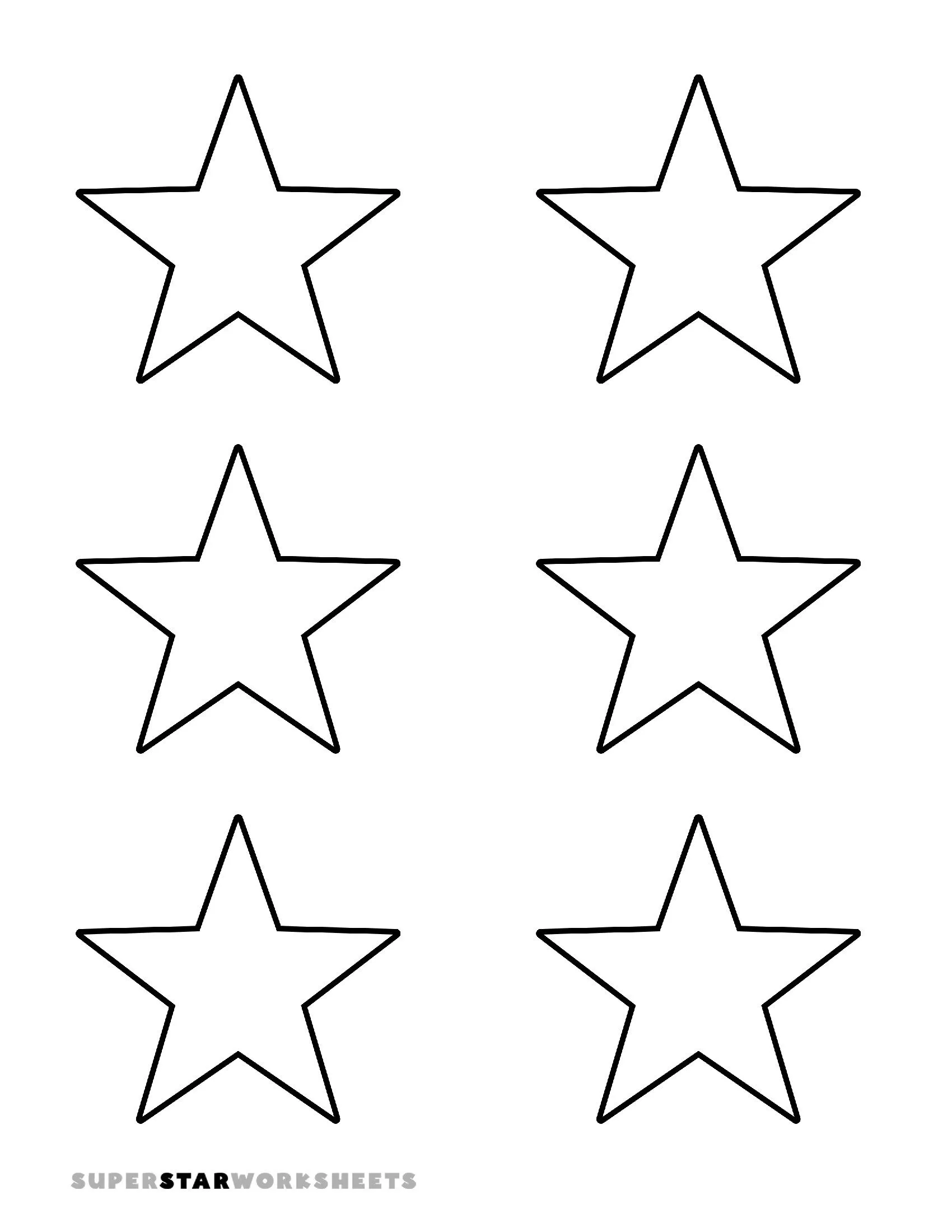Molde de Estrela para Imprimir em Projetos de Artesanato
