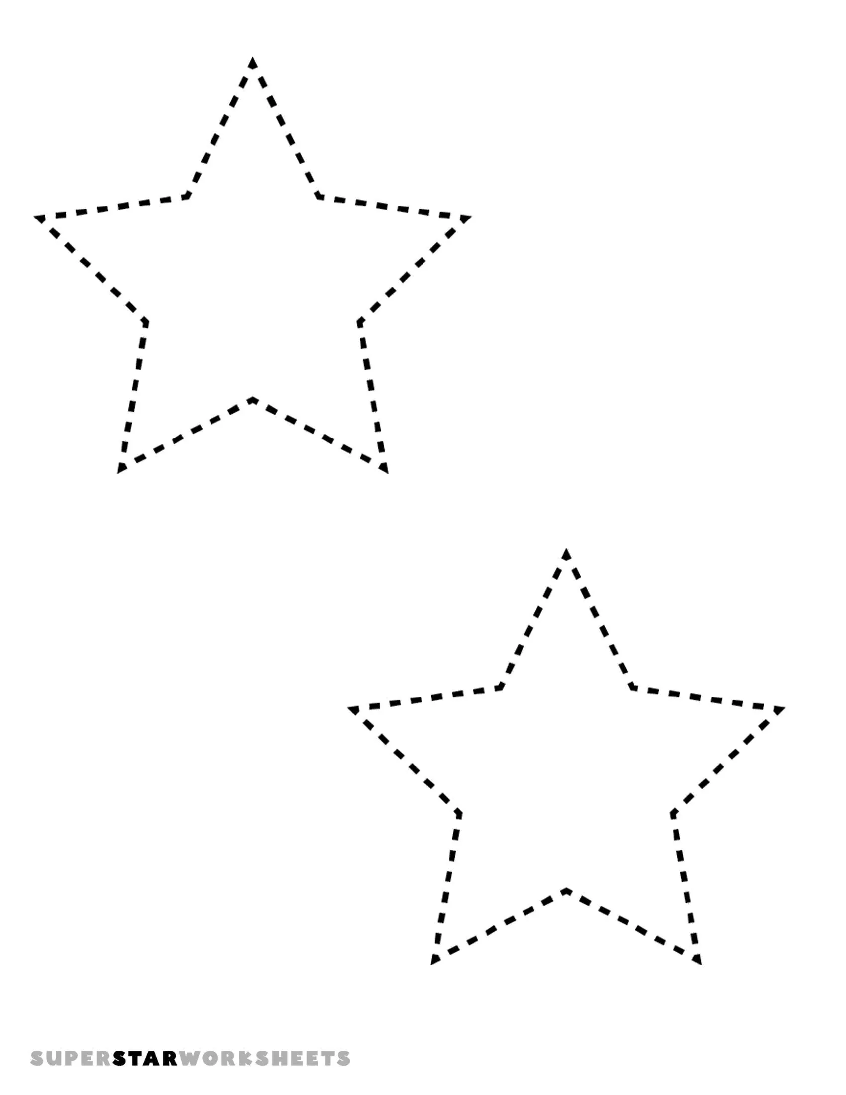 Molde de Estrela para Imprimir - Estrela em Papel A4