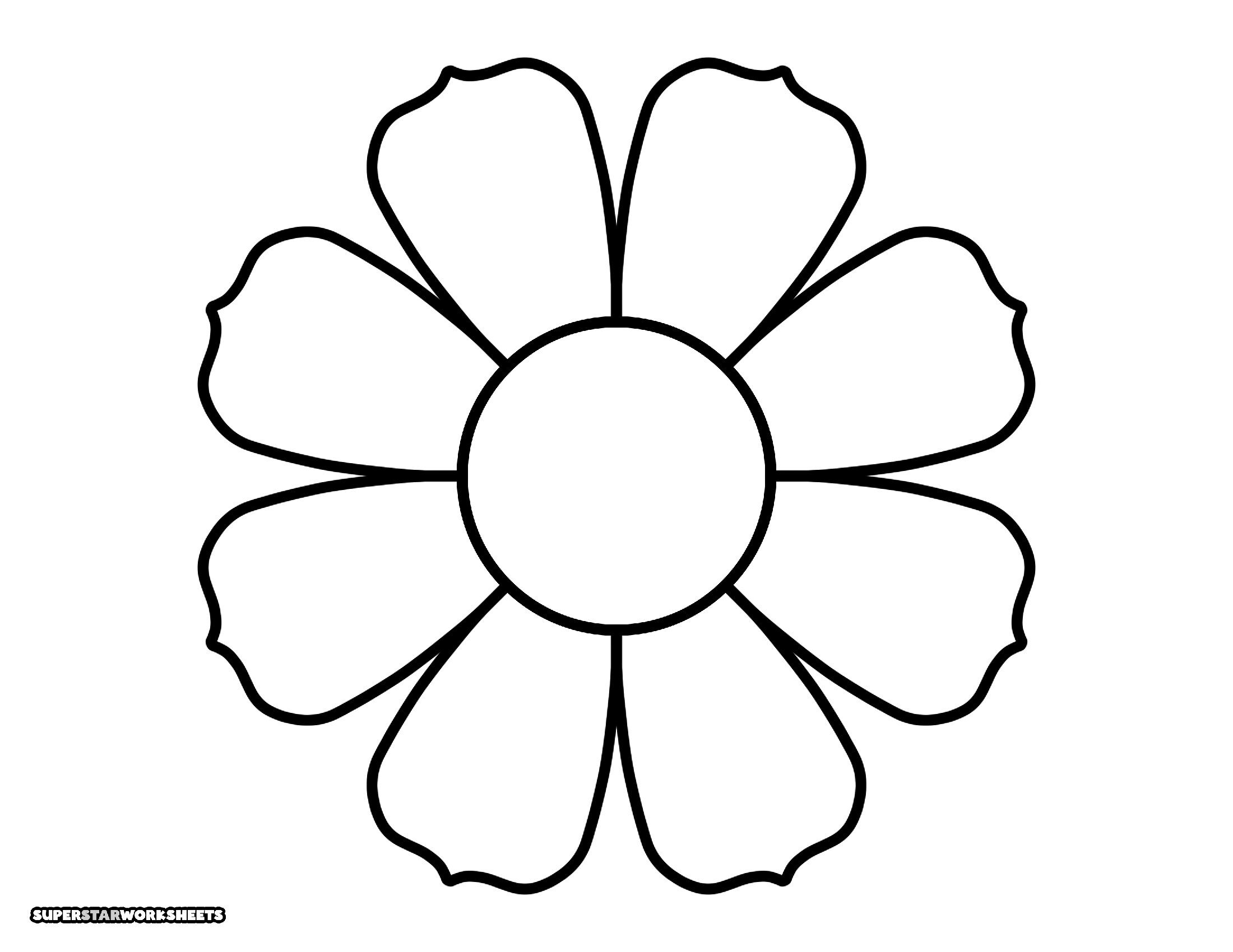Molde de Flor Grande para Imprimir como Decoração Criativa
