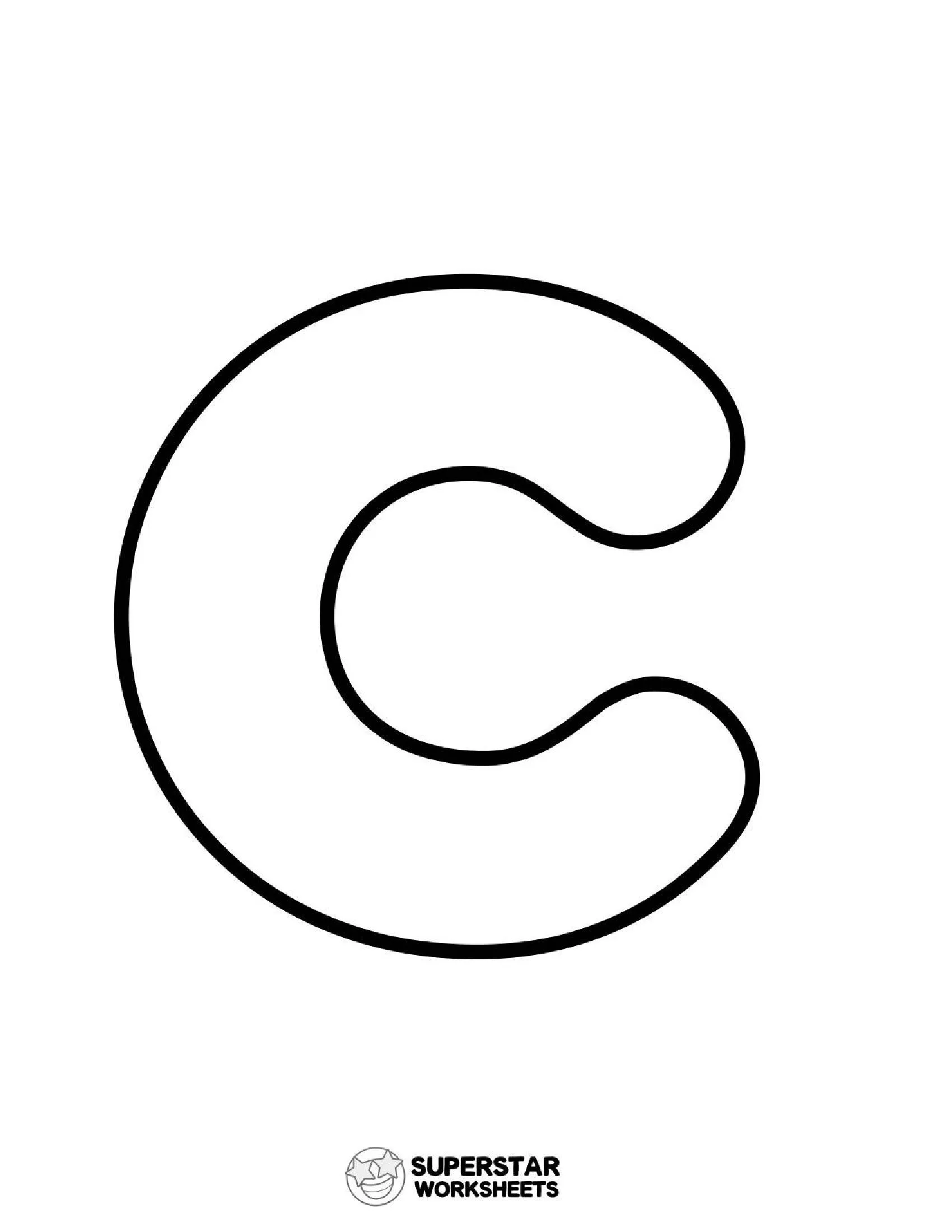 Molde de Letra C para imprimir - Atividades Educativas e Criativas