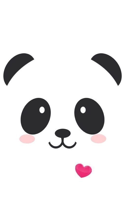 Papel de Parede Feminino Panda Minimalista