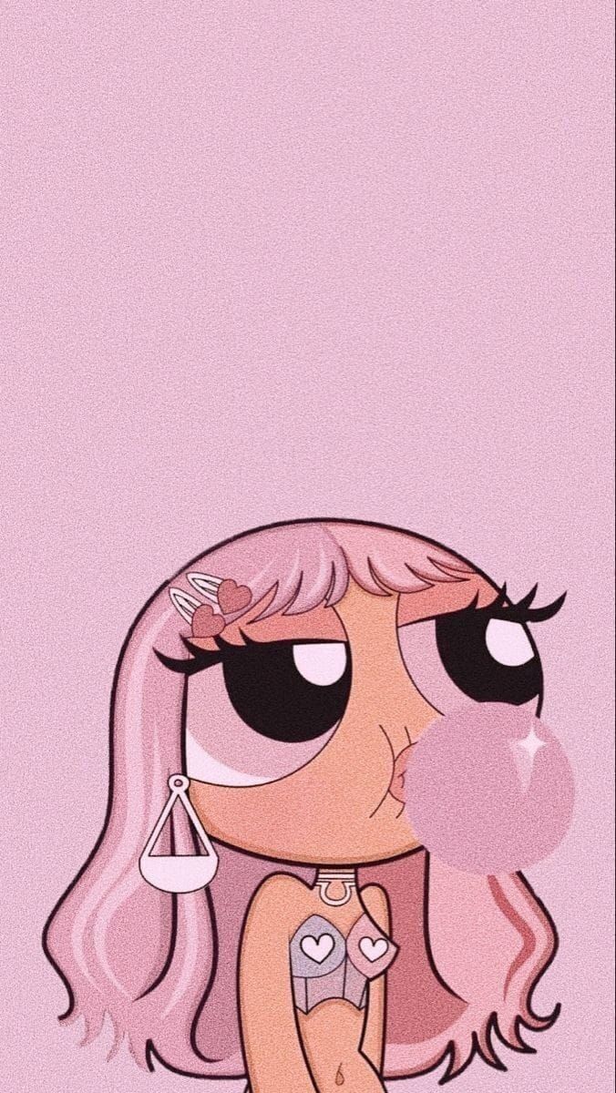 Papel de Parede para Celular Bonito com Personagem Rosa