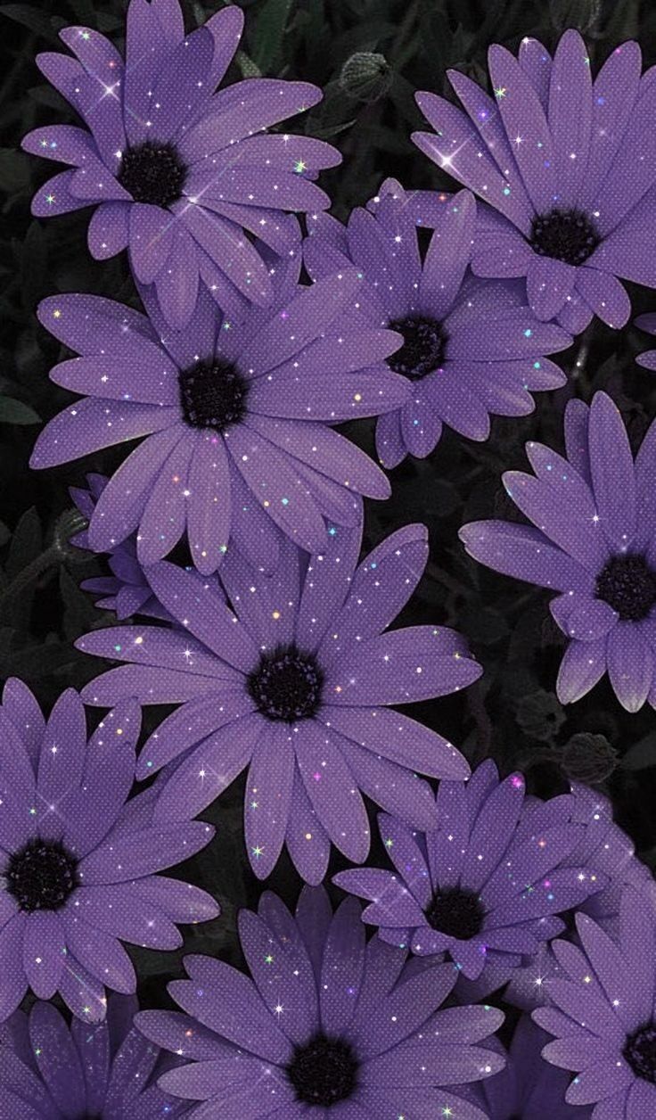 Papel de Parede para Celular com Flores Roxas
