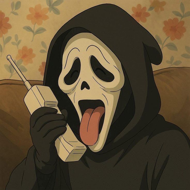 Paródia Ghostface para Foto de Perfil Instagram