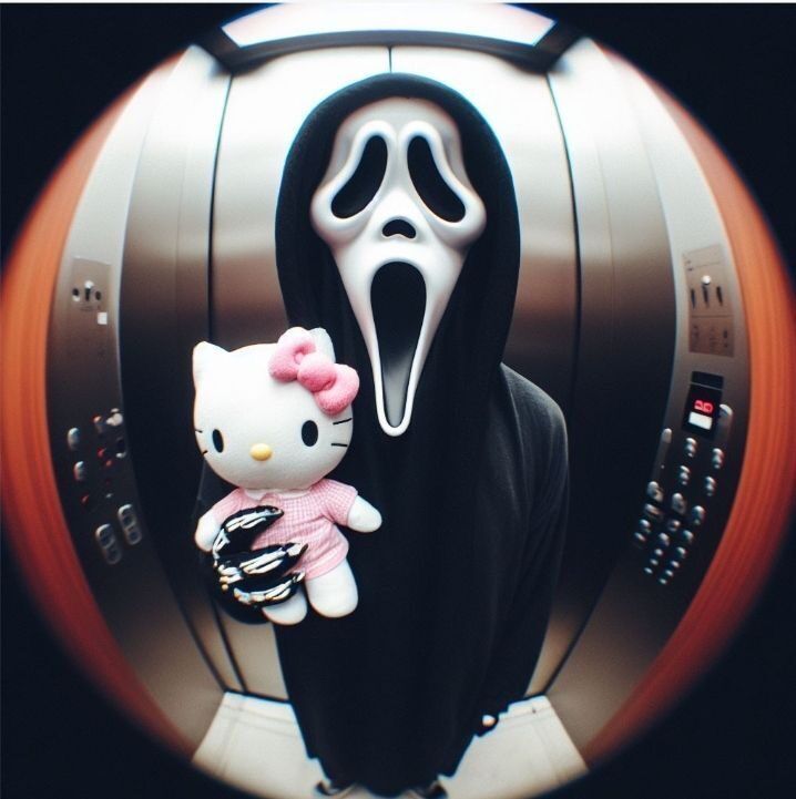 Perfil Criativo com Máscara e Hello Kitty