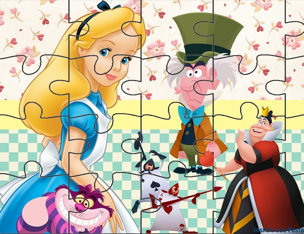 Quebra Cabeça para imprimir com personagens de conto famoso