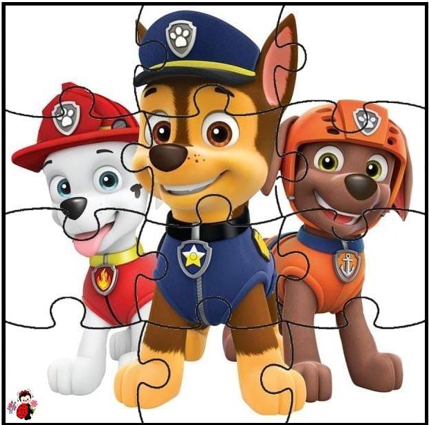 Quebra Cabeça para imprimir com personagens de resgate