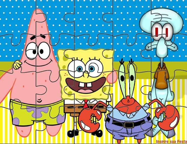 Quebra Cabeça para imprimir com tema de desenhos animados