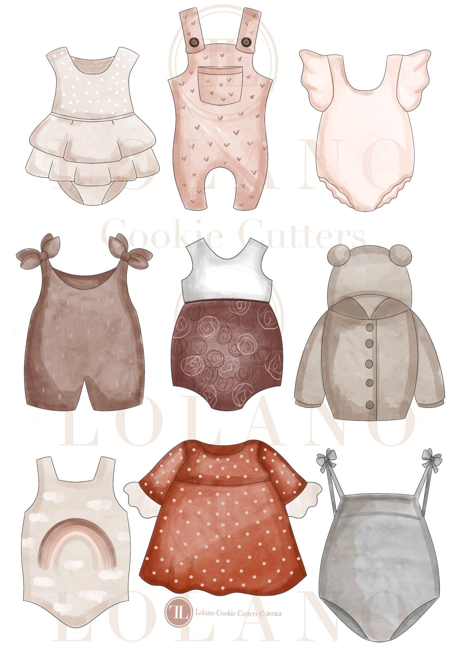 Roupas de Bebê para Imprimir em Estilos Adoráveis