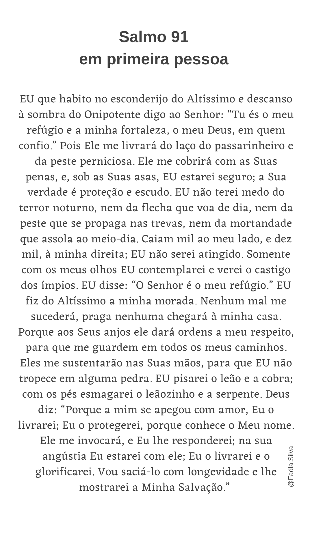 Salmo 91 para imprimir com letras grandes e legíveis