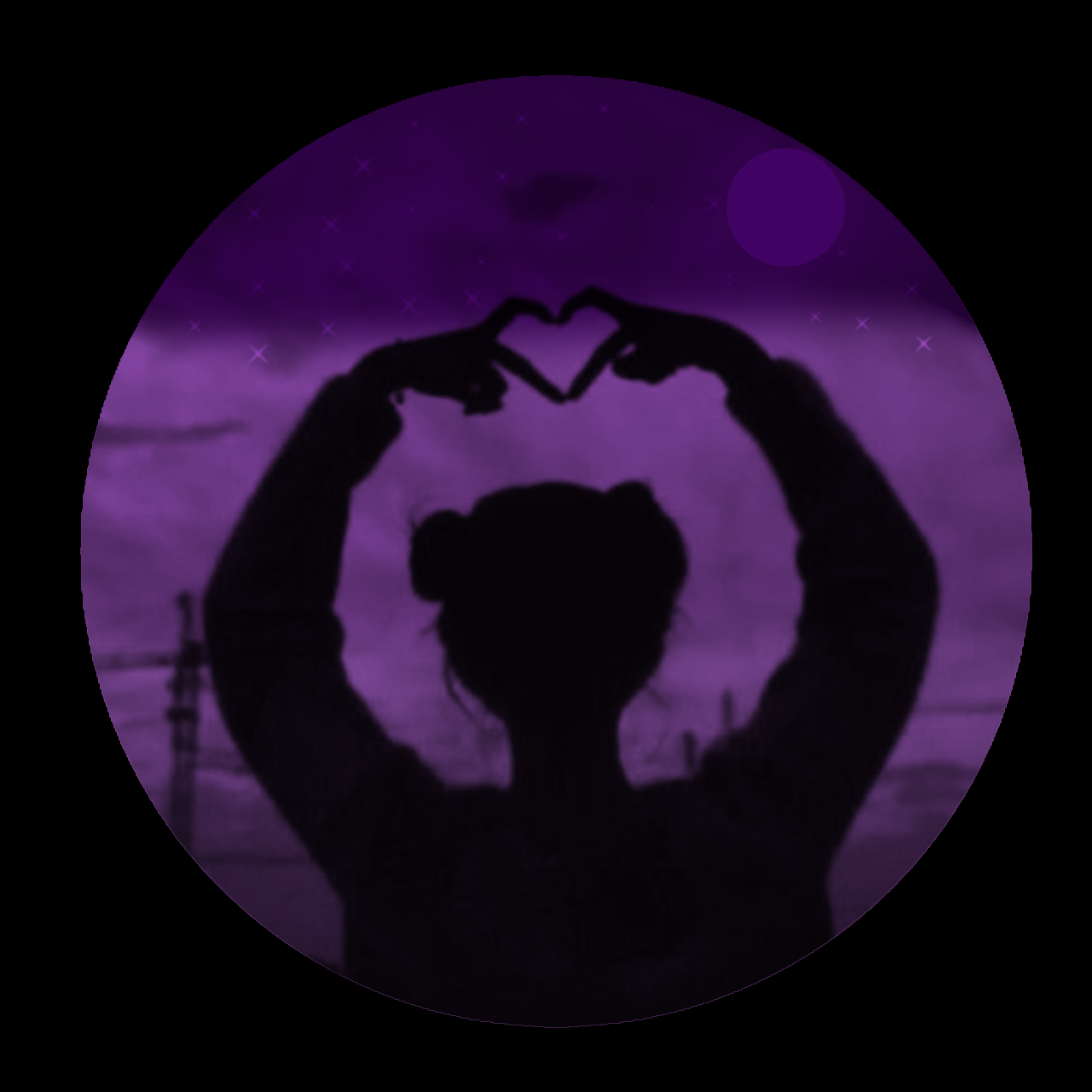 Silhueta de amor para Fotos de Perfil Bonitas