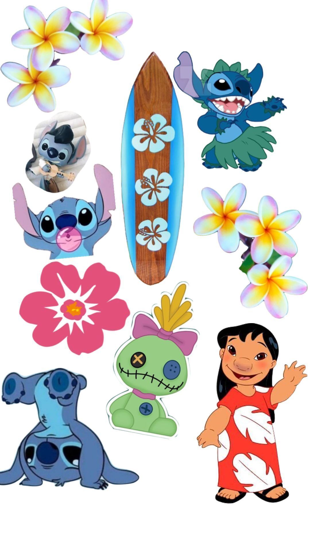 Topo de Bolo Stitch para Imprimir com Lilo e Decorações